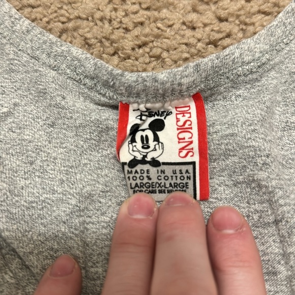 Vintage Mickeys Workout Fitness Club Disney Designs Tank Top - Picture 3 of 4